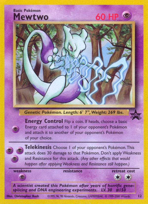 Mewtwo (12) [Wizards of the Coast: Black Star Promos] | Play N Trade Winnipeg