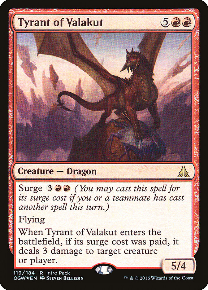 Tyrant of Valakut (Intro Pack) [Oath of the Gatewatch Promos] | Play N Trade Winnipeg