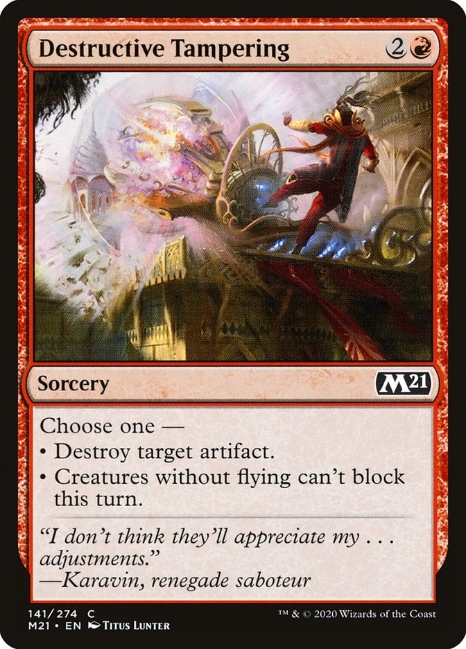 Destructive Tampering [Core Set 2021] | Play N Trade Winnipeg