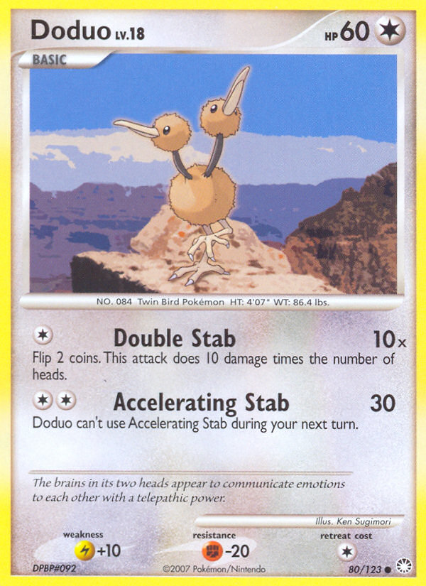 Doduo (80/123) [Diamond & Pearl: Mysterious Treasures] | Play N Trade Winnipeg