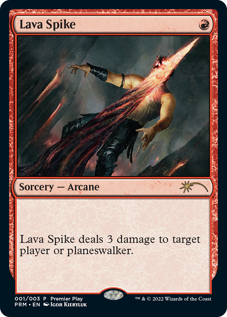 Lava Spike (Premier Play) [Pro Tour Promos] | Play N Trade Winnipeg