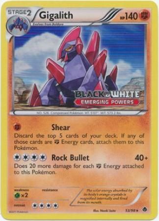 Gigalith (53/98) (Prerelease Promo) [Black & White: Black Star Promos] | Play N Trade Winnipeg