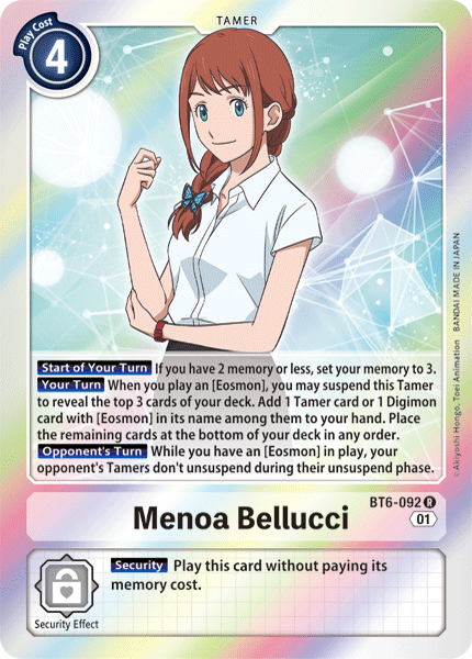 Menoa Bellucci [BT6-092] [Double Diamond] | Play N Trade Winnipeg