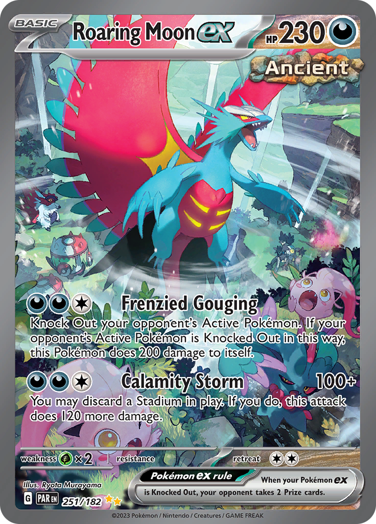 Roaring Moon ex (251/182) [Scarlet & Violet: Paradox Rift] | Play N Trade Winnipeg