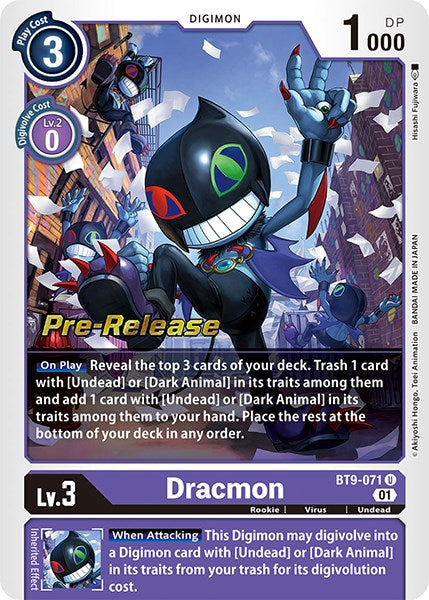 Dracmon [BT9-071] [X Record Pre-Release Promos] | Play N Trade Winnipeg