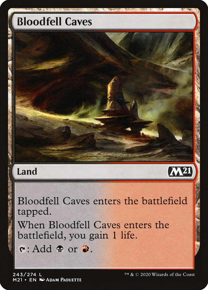 Bloodfell Caves [Core Set 2021] | Play N Trade Winnipeg