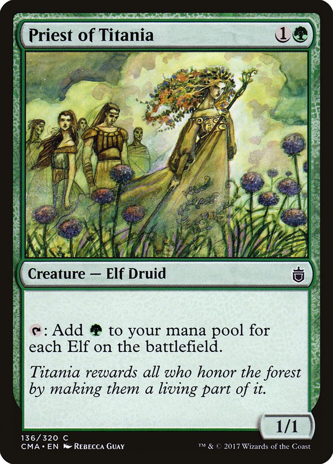 Priest of Titania [Commander Anthology] | Play N Trade Winnipeg