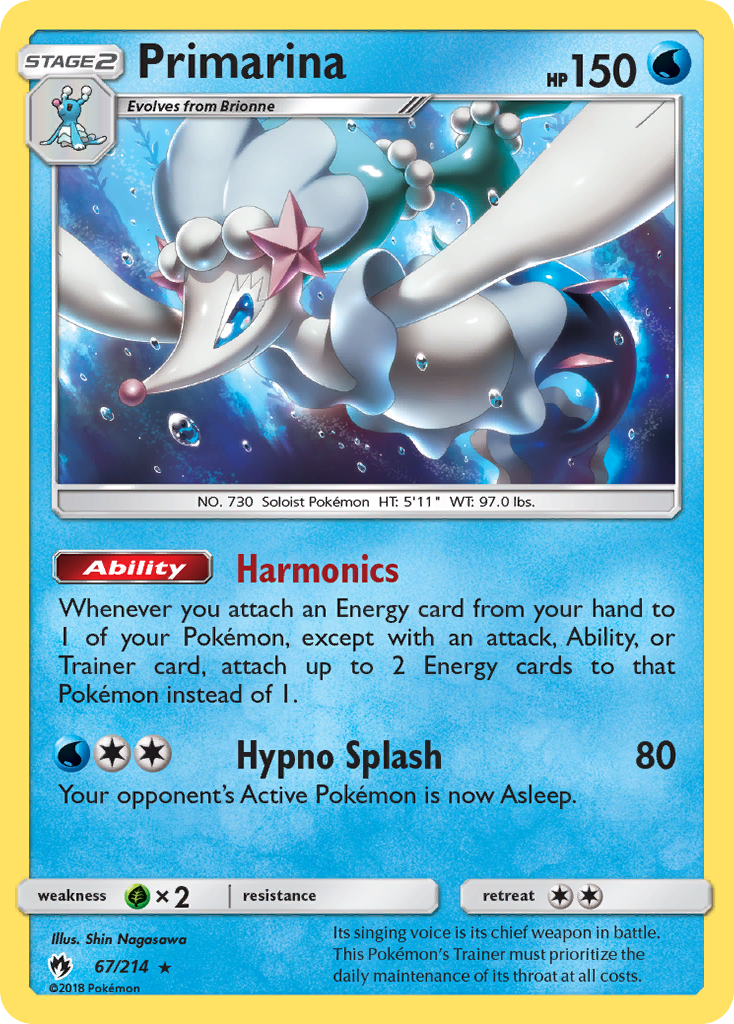 Primarina (67/214) [Sun & Moon: Lost Thunder] | Play N Trade Winnipeg