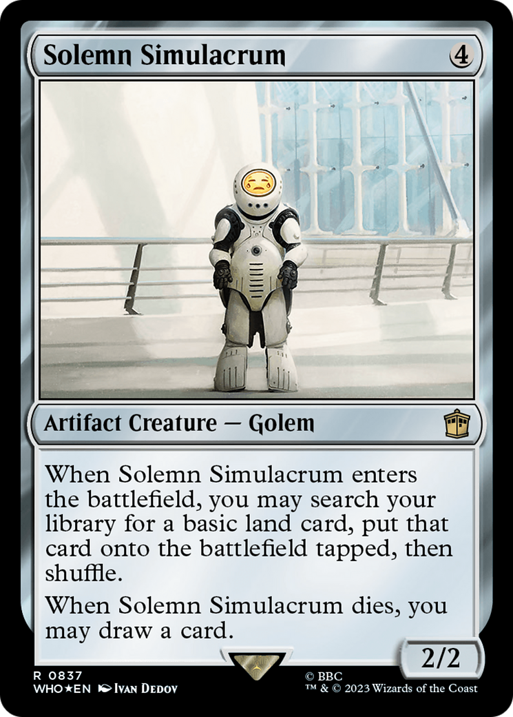 Solemn Simulacrum (Surge Foil) [Doctor Who] | Play N Trade Winnipeg