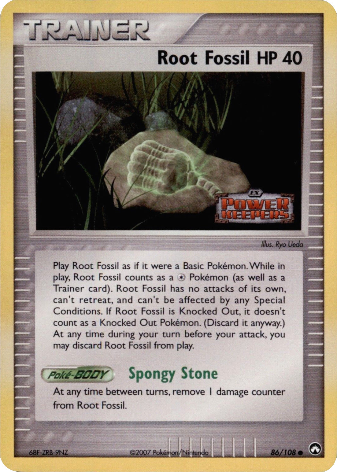 Root Fossil (86/108) (Stamped) [EX: Power Keepers] | Play N Trade Winnipeg