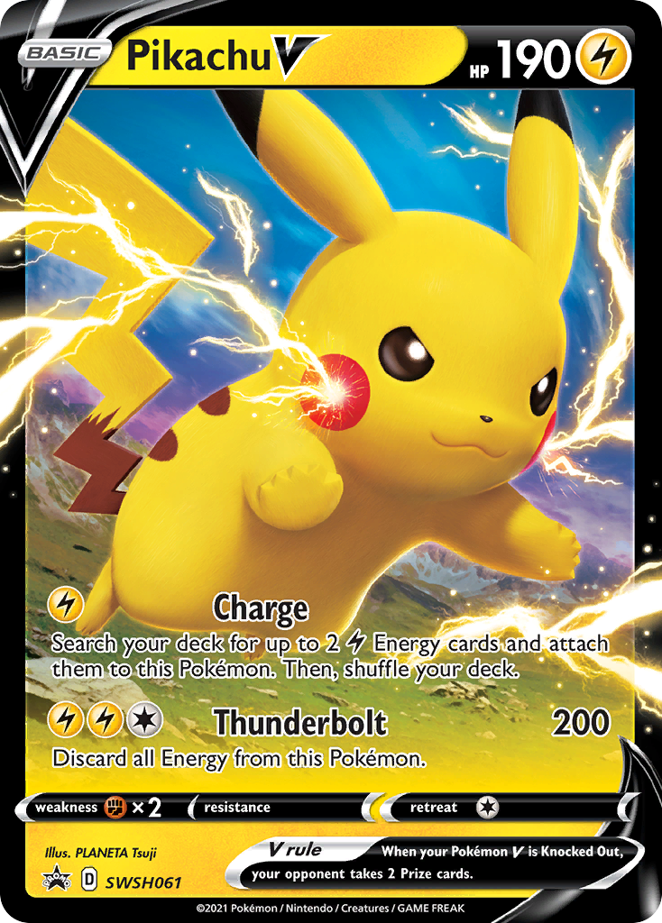 Pikachu V (SWSH061) [Sword & Shield: Black Star Promos] | Play N Trade Winnipeg