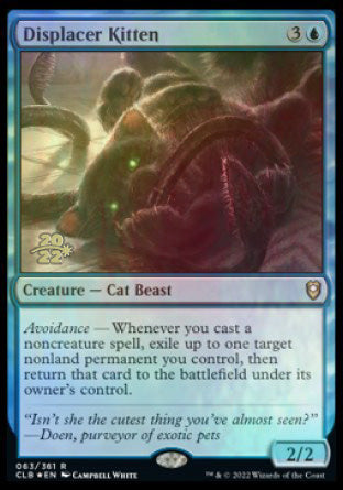 Displacer Kitten [Commander Legends: Battle for Baldur's Gate Prerelease Promos] | Play N Trade Winnipeg