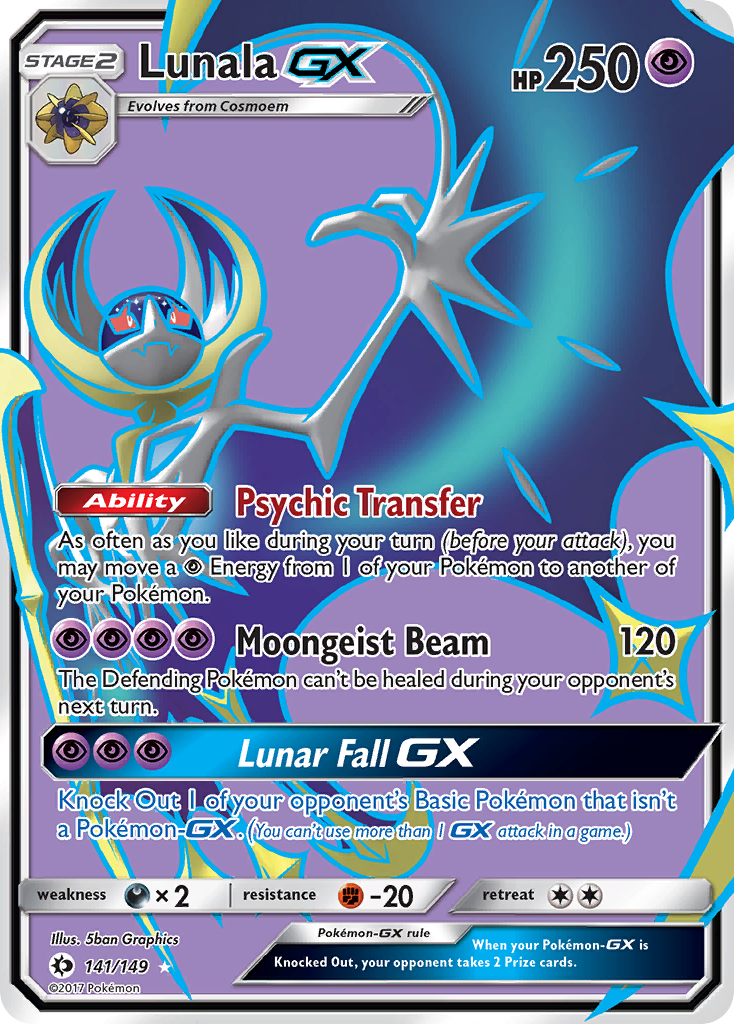 Lunala GX (141/149) [Sun & Moon: Base Set] | Play N Trade Winnipeg