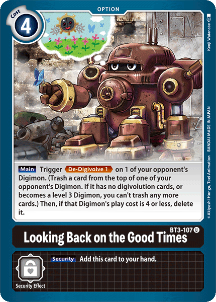 Looking Back on the Good Times [BT3-107] [Release Special Booster Ver.1.0] | Play N Trade Winnipeg