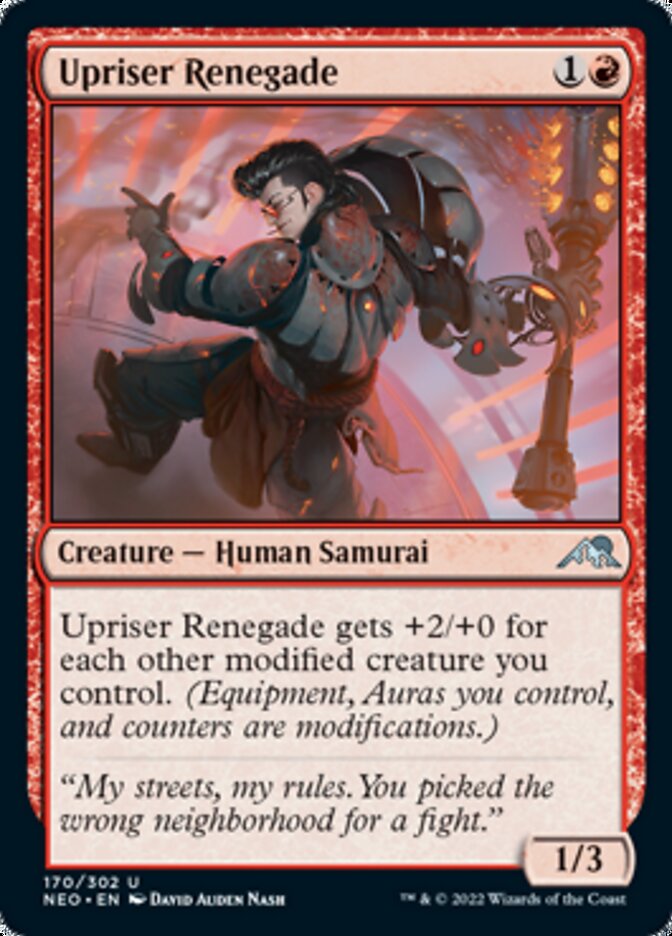 Upriser Renegade [Kamigawa: Neon Dynasty] | Play N Trade Winnipeg