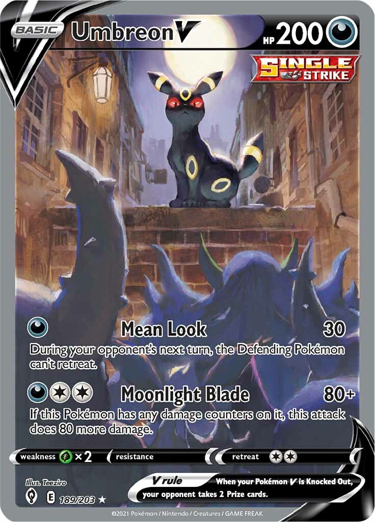 Umbreon V (189/203) [Sword & Shield: Evolving Skies] | Play N Trade Winnipeg