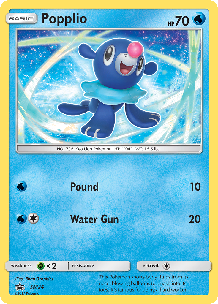 Popplio (SM24) [Sun & Moon: Black Star Promos] | Play N Trade Winnipeg