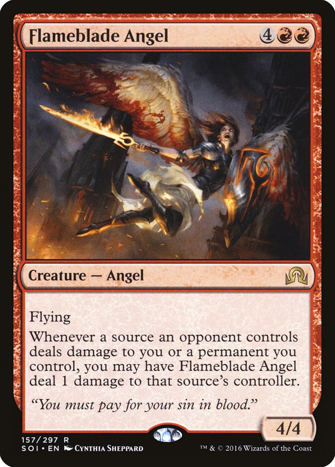 Flameblade Angel [Shadows over Innistrad] | Play N Trade Winnipeg