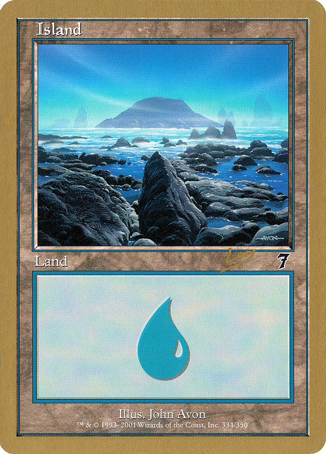 Island (rl334) (Raphael Levy) [World Championship Decks 2002] | Play N Trade Winnipeg