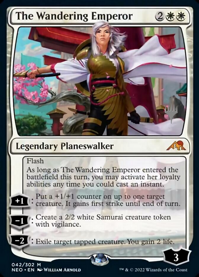 The Wandering Emperor (Promo Pack) [Kamigawa: Neon Dynasty Promos] | Play N Trade Winnipeg