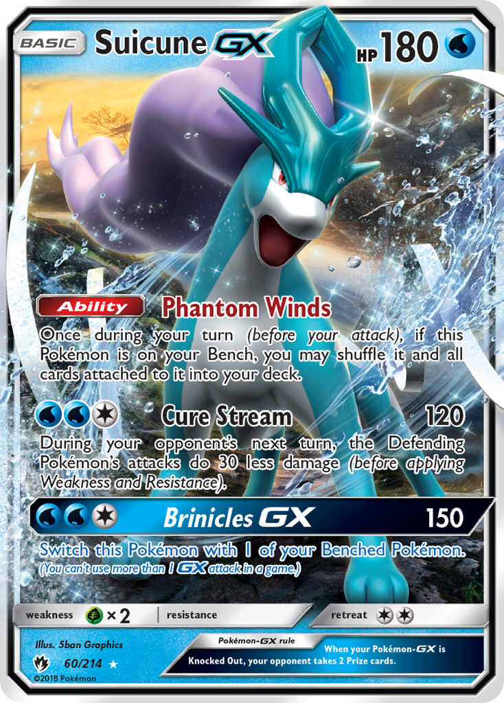 Suicune GX (60/214) [Sun & Moon: Lost Thunder] | Play N Trade Winnipeg