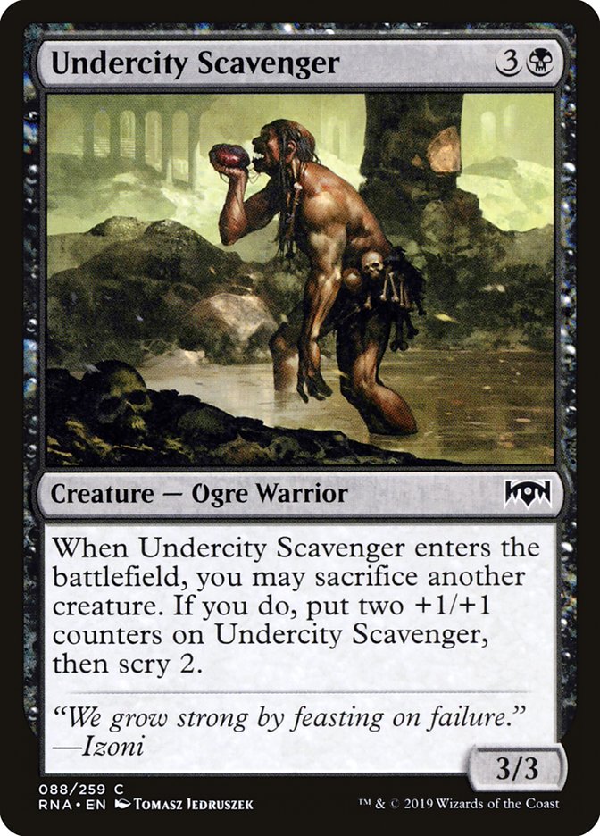 Undercity Scavenger [Ravnica Allegiance] | Play N Trade Winnipeg