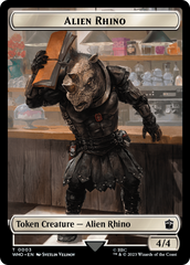 Alien Rhino // Mutant Double-Sided Token [Doctor Who Tokens] | Play N Trade Winnipeg