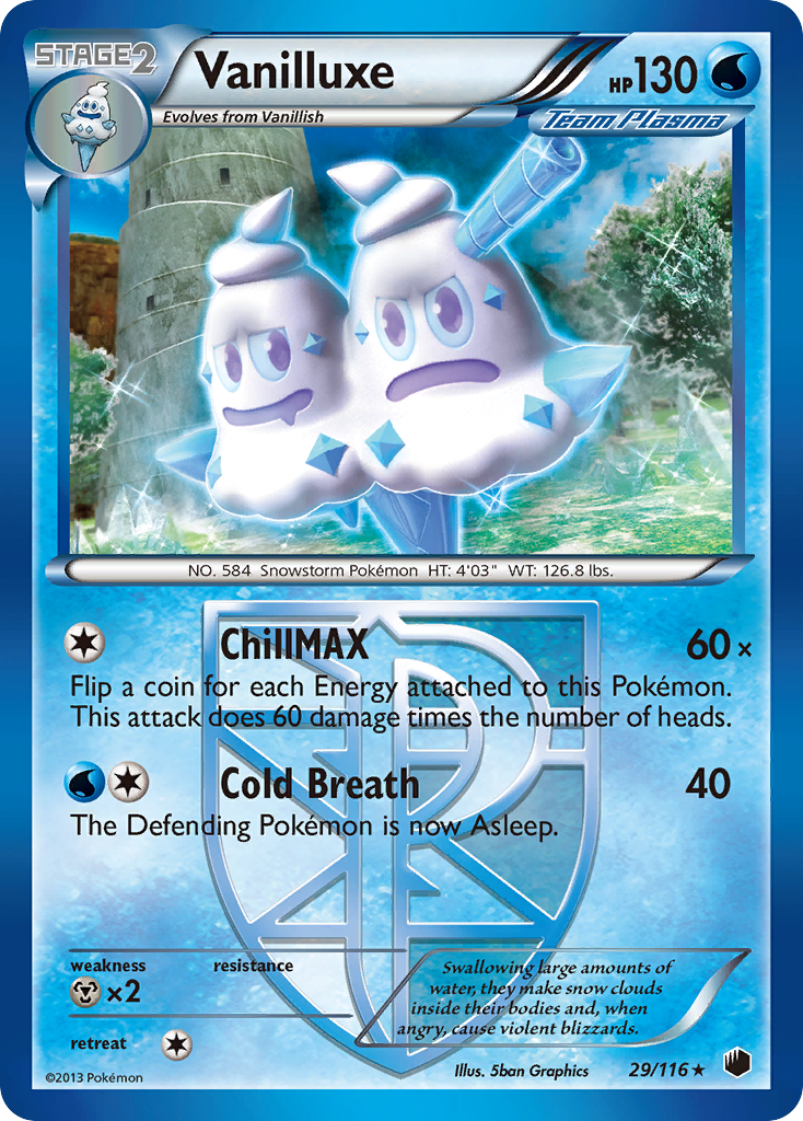 Vanilluxe (29/116) [Black & White: Plasma Freeze] | Play N Trade Winnipeg