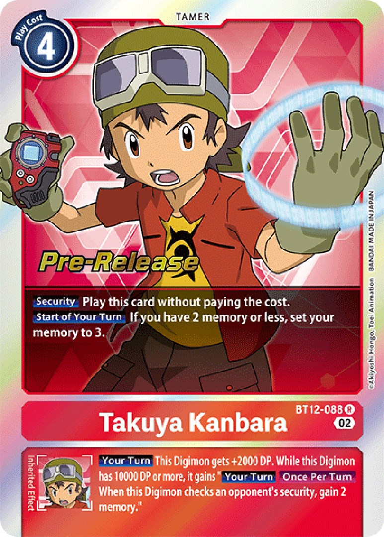 Takuya Kanbara [BT12-088] [Across Time Pre-Release Cards] | Play N Trade Winnipeg