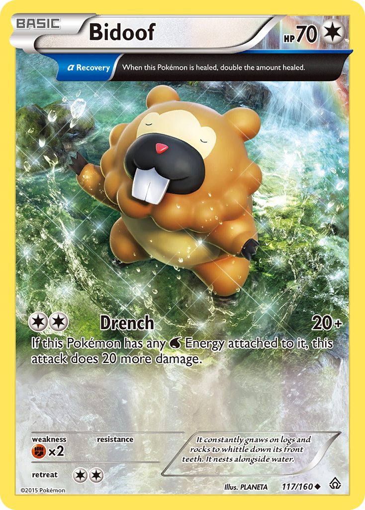 Bidoof (117/160) [XY: Primal Clash] | Play N Trade Winnipeg