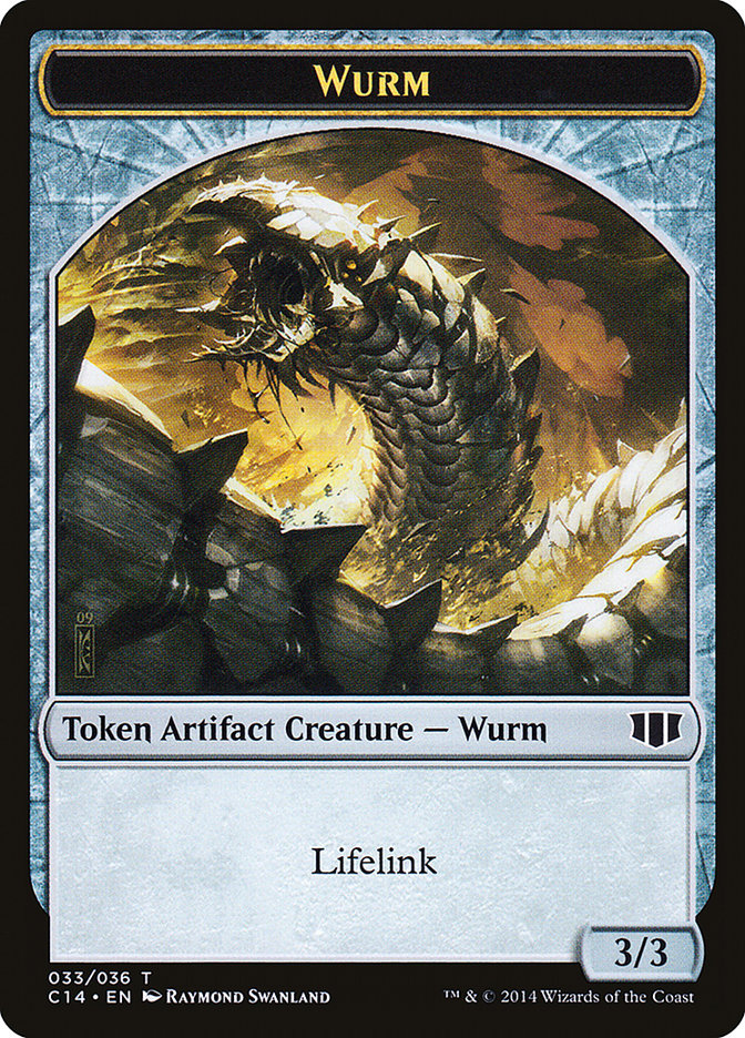 Wurm (033/036) // Goat Double-sided Token [Commander 2014 Tokens] | Play N Trade Winnipeg