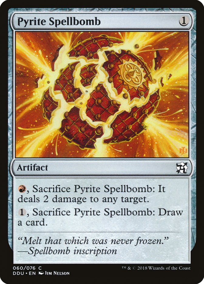 Pyrite Spellbomb [Duel Decks: Elves vs. Inventors] | Play N Trade Winnipeg