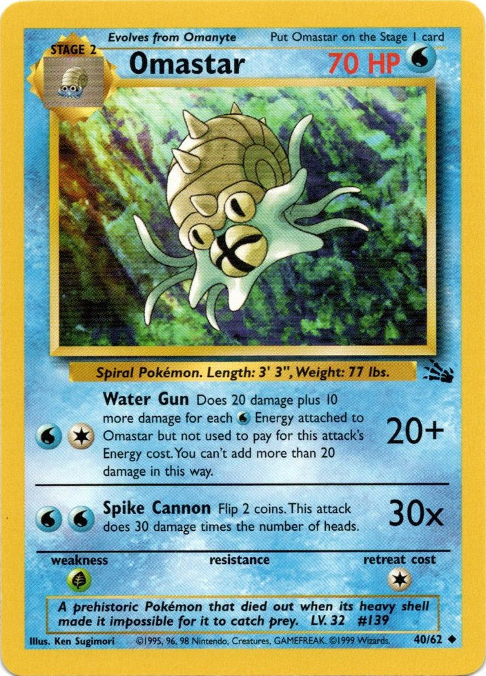 Omastar (40/62) [Fossil Unlimited] | Play N Trade Winnipeg