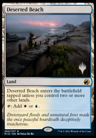 Deserted Beach (Promo Pack) [Innistrad: Midnight Hunt Promos] | Play N Trade Winnipeg