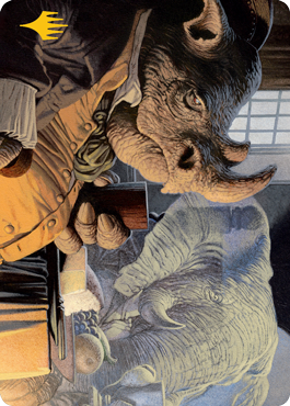 Late to Dinner Art Card (Gold-Stamped Signature) [Modern Horizons 2 Art Series] | Play N Trade Winnipeg