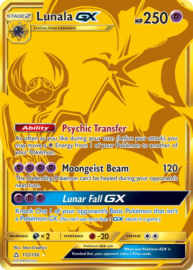 Lunala GX (172/156) [Sun & Moon: Ultra Prism] | Play N Trade Winnipeg