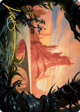 Slagwoods Bridge Art Card (Gold-Stamped Signature) [Modern Horizons 2 Art Series] | Play N Trade Winnipeg