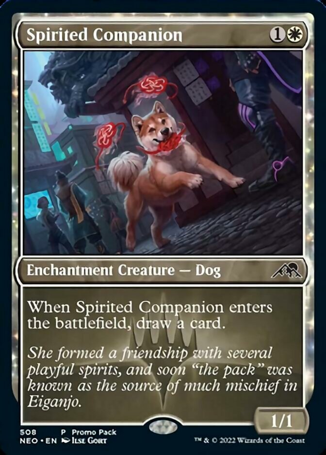 Spirited Companion (Promo Pack) [Kamigawa: Neon Dynasty Promos] | Play N Trade Winnipeg