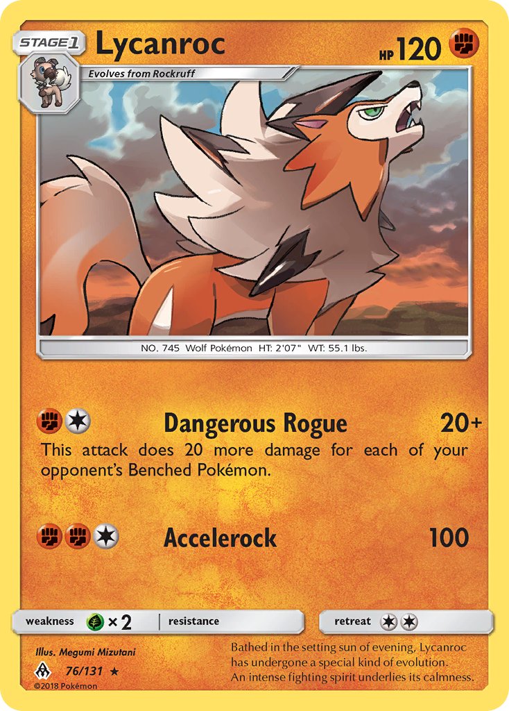 Lycanroc (76/133) (Theme Deck Exclusive) [Sun & Moon: Forbidden Light] | Play N Trade Winnipeg