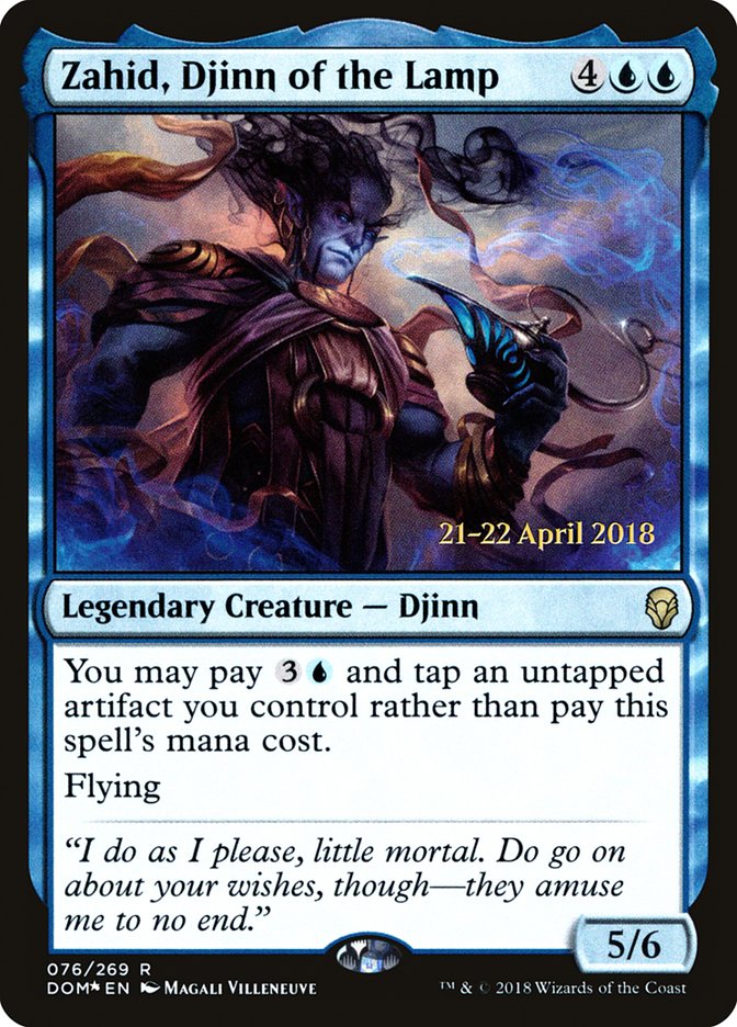 Zahid, Djinn of the Lamp  [Dominaria Prerelease Promos] | Play N Trade Winnipeg