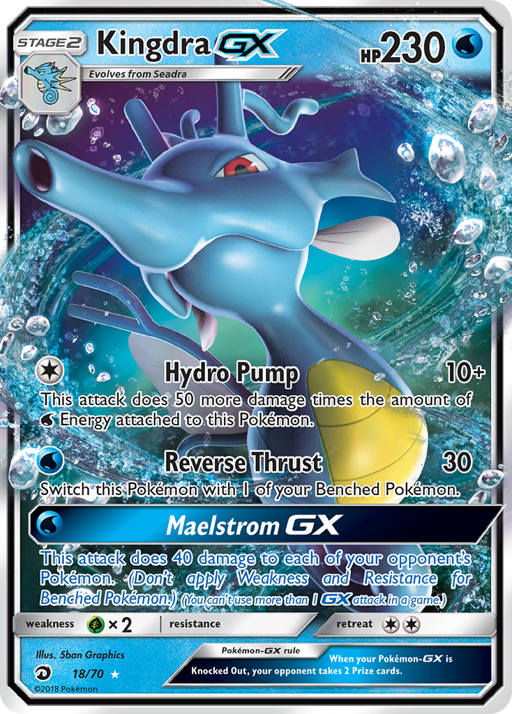 Kingdra GX (18/70) [Sun & Moon: Dragon Majesty] | Play N Trade Winnipeg