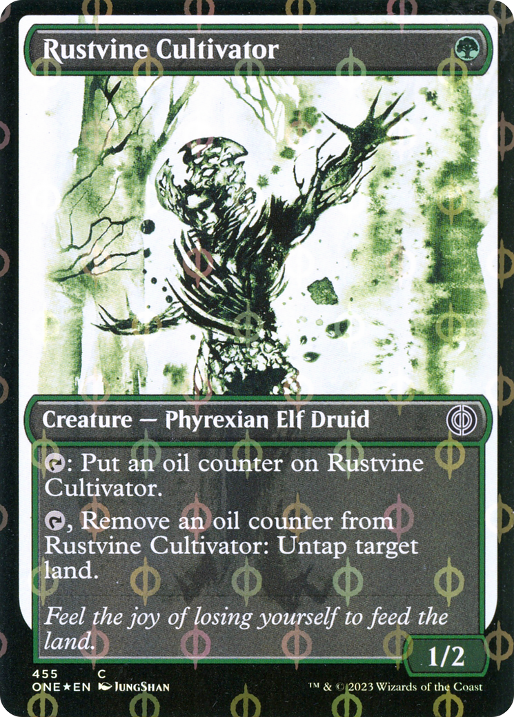 Rustvine Cultivator (Showcase Ichor Step-and-Compleat Foil) [Phyrexia: All Will Be One] | Play N Trade Winnipeg