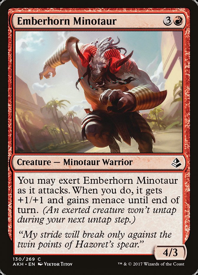 Emberhorn Minotaur [Amonkhet] | Play N Trade Winnipeg