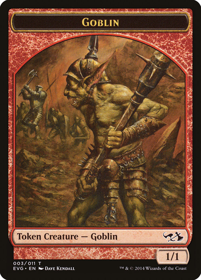 Goblin Token (Elves vs. Goblins) [Duel Decks Anthology Tokens] | Play N Trade Winnipeg