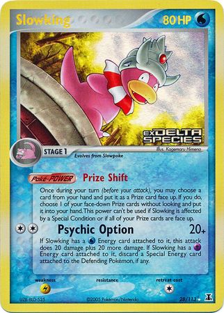 Slowking (28/113) (Stamped) [EX: Delta Species] | Play N Trade Winnipeg