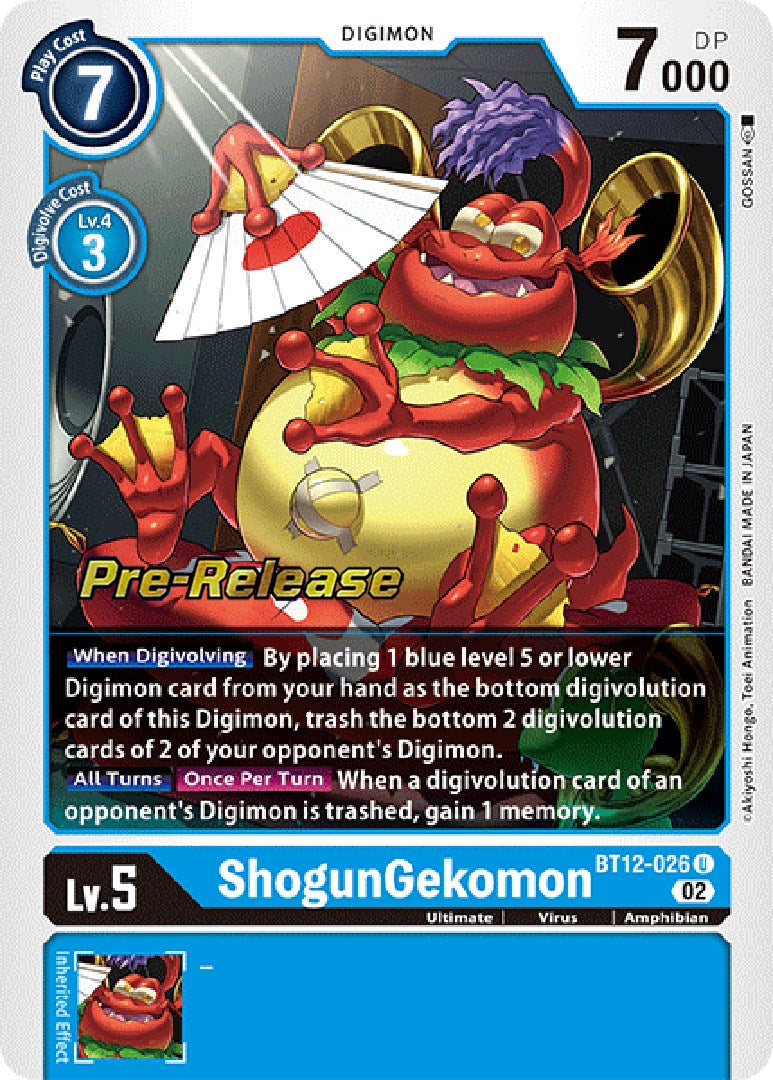 ShogunGekomon [BT12-026] [Across Time Pre-Release Cards] | Play N Trade Winnipeg