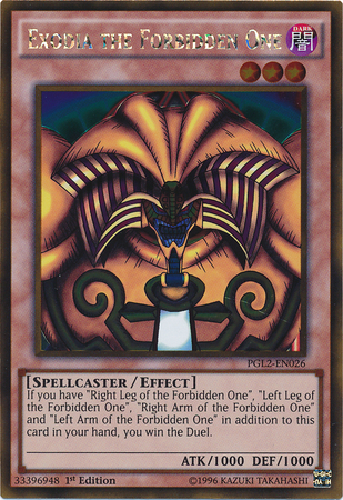 Exodia the Forbidden One [PGL2-EN026] Gold Rare | Play N Trade Winnipeg