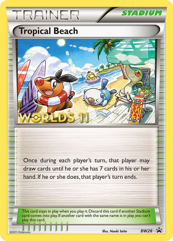 Tropical Beach (BW28) (Finalist) [Black & White: Black Star Promos] | Play N Trade Winnipeg