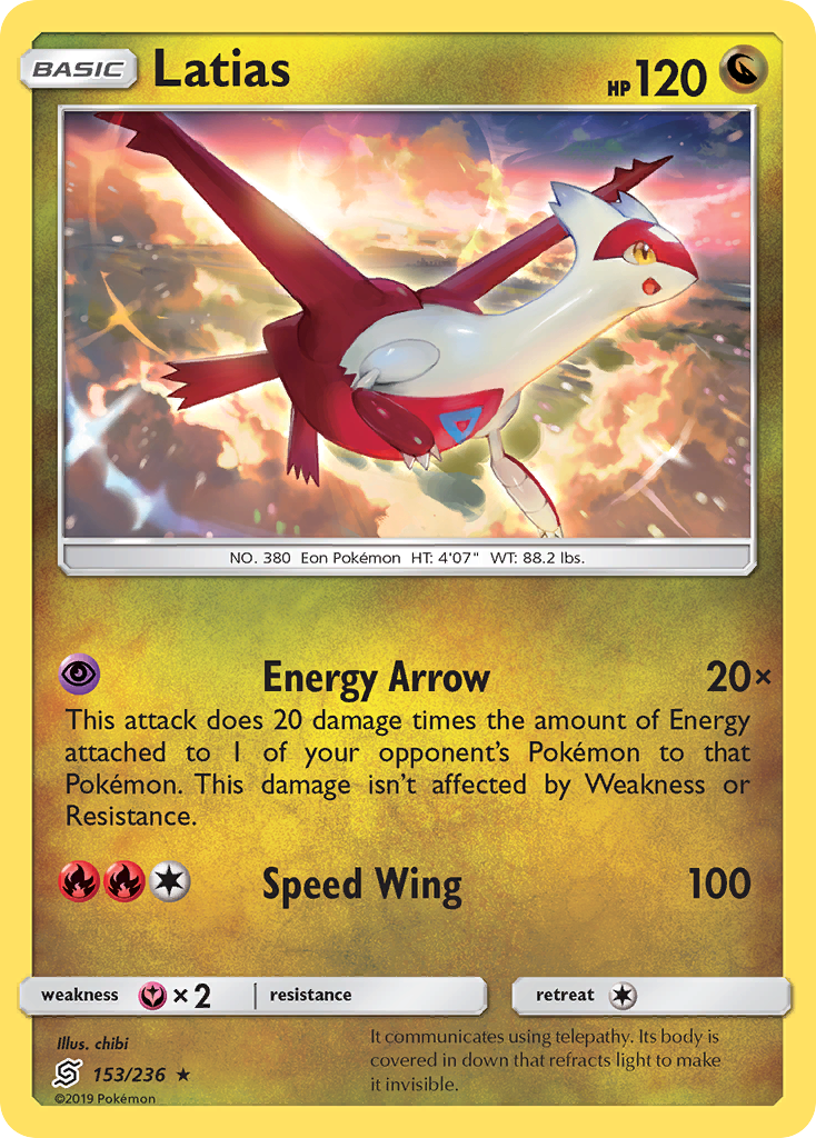 Latias (153/236) [Sun & Moon: Unified Minds] | Play N Trade Winnipeg