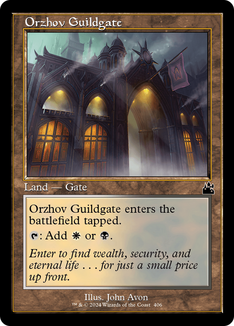 Orzhov Guildgate (Retro Frame) [Ravnica Remastered] | Play N Trade Winnipeg